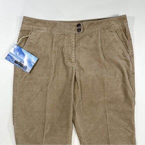ExOfficio NWT Womens Size 16 Flex Cords Stretch Corduroy Pants Trousers Khaki - Picture 2 of 14
